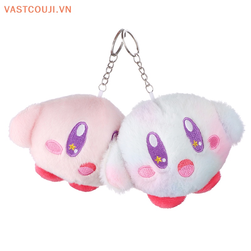 Móc Khóa Búp Bê Nhồi Bông Kirby Màu Hồng Dễ Thương