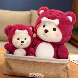 Gấu Bông Lena Cosplay Gấu Dâu Gấu teddy Nhồi Bông Biến Hình Sáng Tạo Dễ Thương