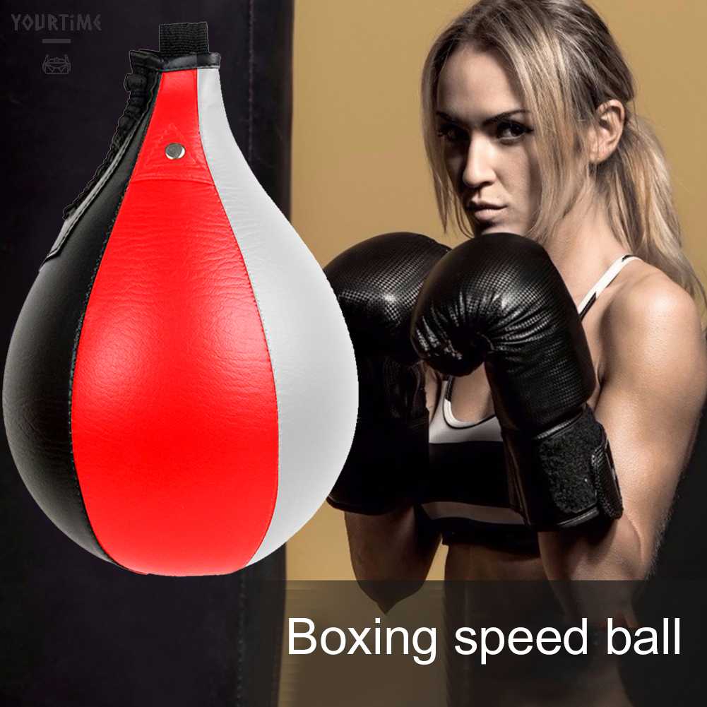 Pu Bóng Tập Đấm Bốc Bơm Hơi Kèm Túi Đựng Hình Quả Lê