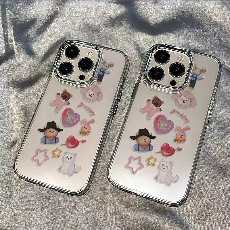 ✅Ốp Điện Thoại Mềm Chống Sốc In Hình Động Vật Cho Iphone 8 713 11Plus 12 Max 14Pro