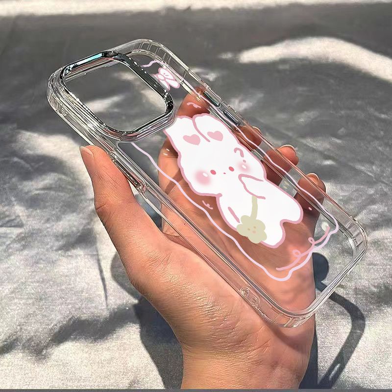 ✅Ốp Điện Thoại Dẻo Họa Tiết Chú Thỏ Dễ Thương Chống Sốc Cho iPhone12 OGJO 14pro13 7max8 11