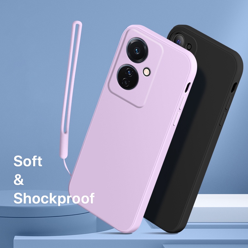 Ốp lưng VIVO Y36 Y35 Y33S Y31S Y30 Y21 Y21S Y21T Y20 Y20s Y19 điện thoại silicon mỏng có dây che phủ hoàn toàn camera thích hợp cho