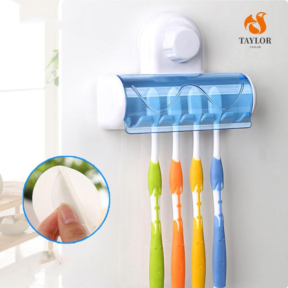 Giá Đỡ Bàn Chải Đánh Răng TAYLOR1 Có Giác Hút Gắn Tường Chống Bụi Thiết Thực 1 Cái