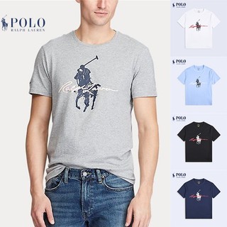  hàng giao ngay Ralph Lauren Áo Thun Polo Ngắn Tay In Chữ Malaysia Thời Trang Cho Nam 
