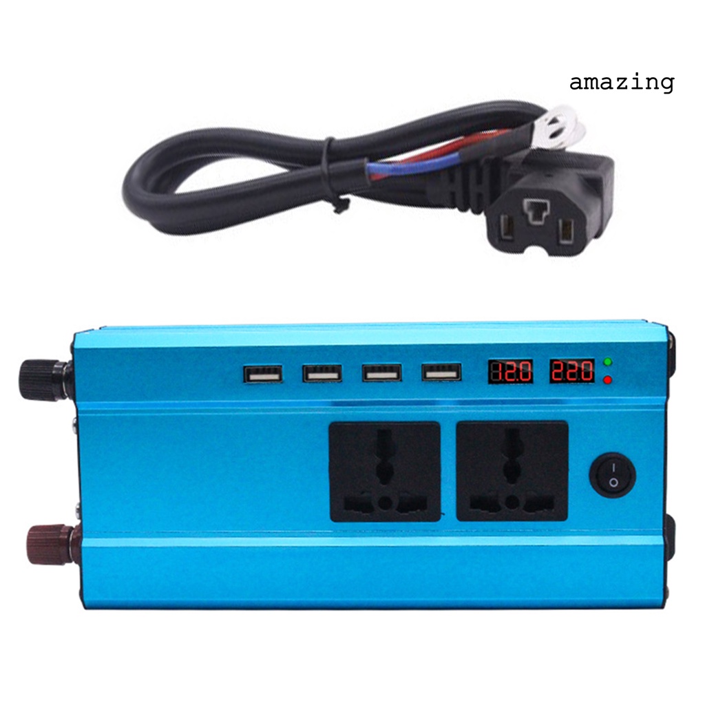 Bộ SạC 4 CổNg USB 1200W HiểN Thị Kỹ ThuậT Số Cho Xe Hơi