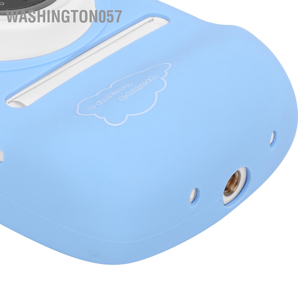 Washington057 Máy ảnh selfie kỹ thuật số cho trẻ em P01B In tức thì Màn hình IPS 2 4 inch ghi video Ống kính kép 1800W