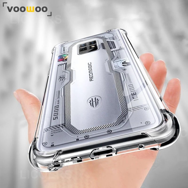 Ôp Điện Thoại Silicon Dẻo Trong Suốt Thời Trang Chống Sốc Cho nubia red magic 7 7s 6s pro 6r 5s 5g Ốp