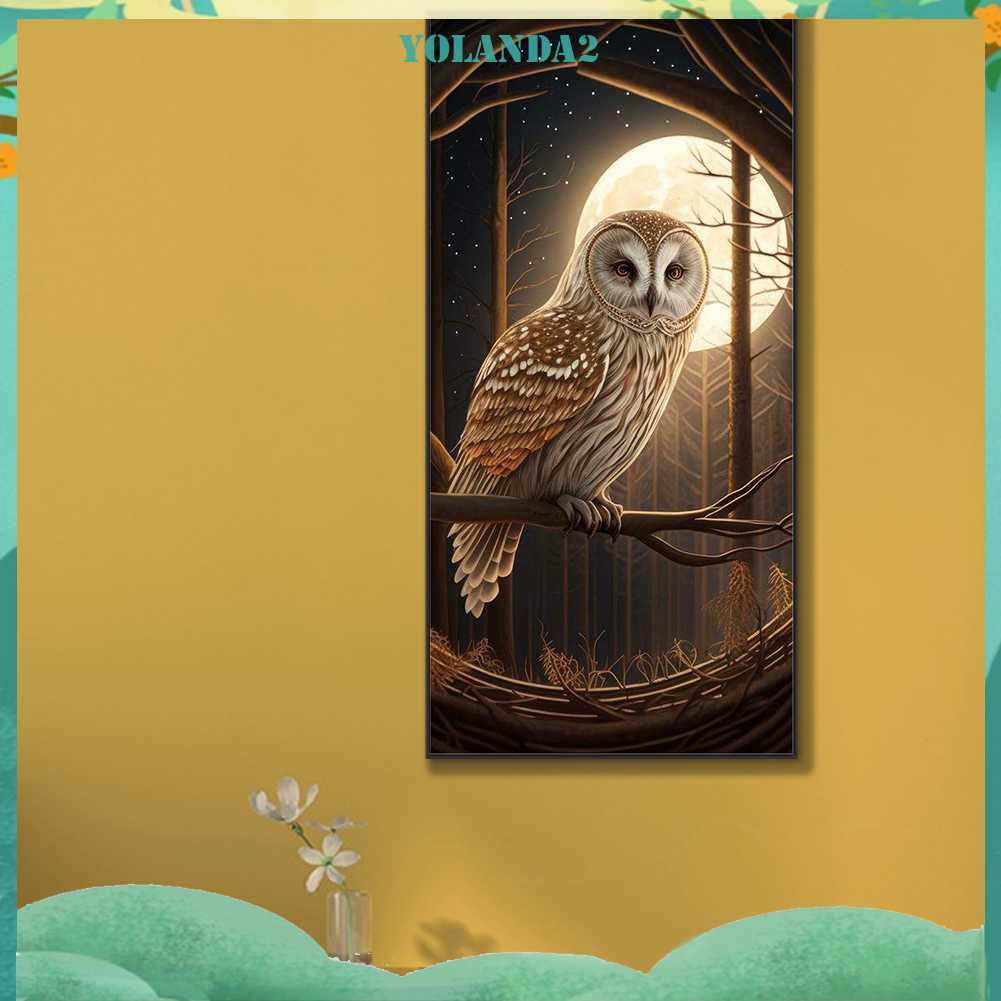 Tranh Đính Đá Kim Cương Toàn Bộ 5D DIY Hình Vẽ Con Cú