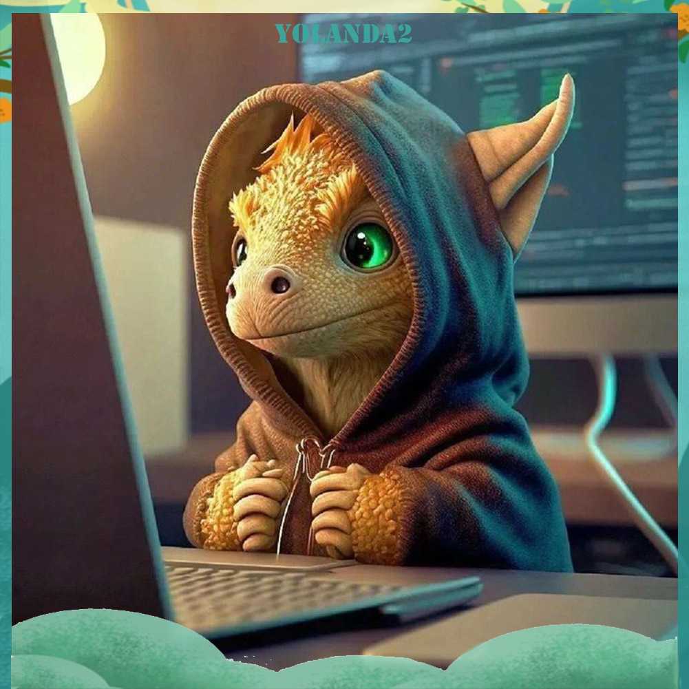 Tranh Đính Đá Kim Cương Toàn Bộ 5D DIY Hình Vẽ Khủng Long