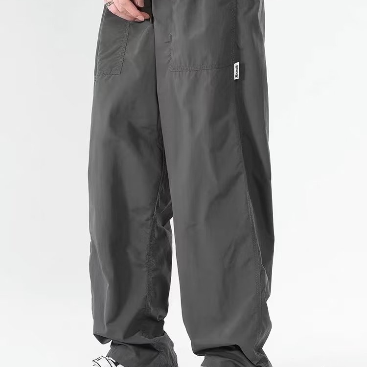 Quần Dài Dáng Rộng Phong Cách Thời Trang Đường Phố Mới Mùa Hè Nhanh Khô Cho Nam