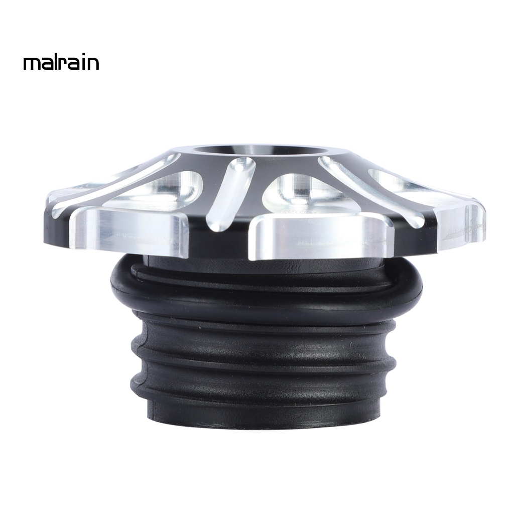 Nắp Bình Xăng Trái / Phải Hình Hoa Màu Trắng Đen Chống Rỉ Sét Cho Xe Mô Tô MP12-001 - 0156 XL1200 XL883 X48 V72