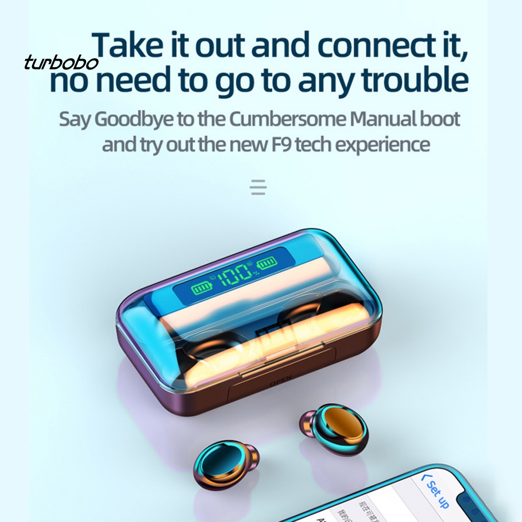 Tai Nghe Nhét Tai Không Dây F9-36 Bluetooth 5.0 Âm Thanh Nổi Màn Hình LED Chống Ồn Chất Lượng Cao