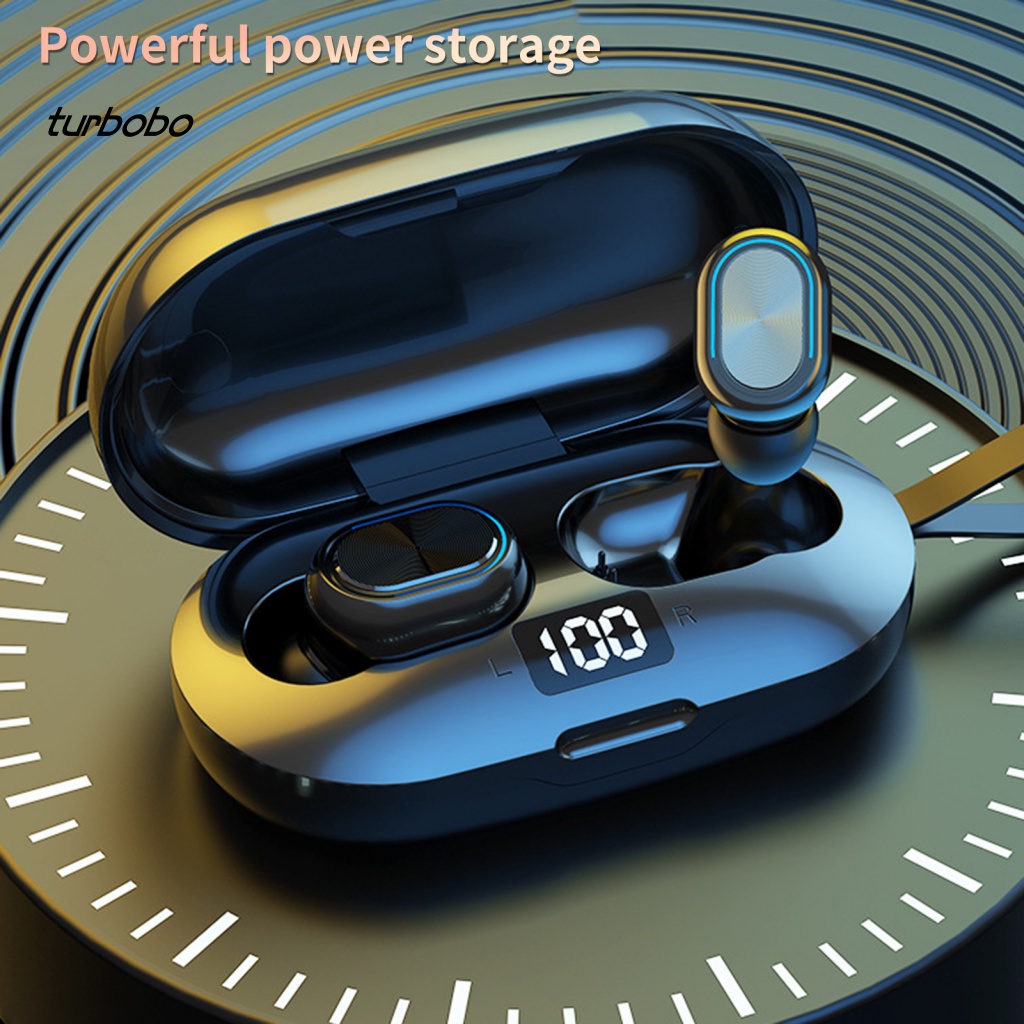 Tai nghe không dây Mini Bằng ABS Màn Hình LED Cảm Ứng Vân Tay Kỹ Thuật Số Có Dây Rút Tiện Lợi Dành Cho Văn Phòng