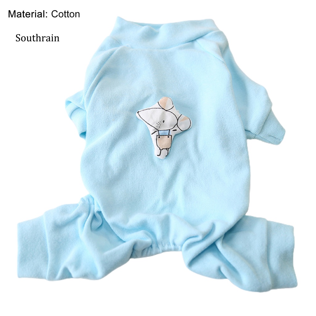 Bộ Đồ Ngủ Bốn Chân Mềm Mại Thoáng Khí Không Mùi Không Mùi Dành Cho Thú Cưng