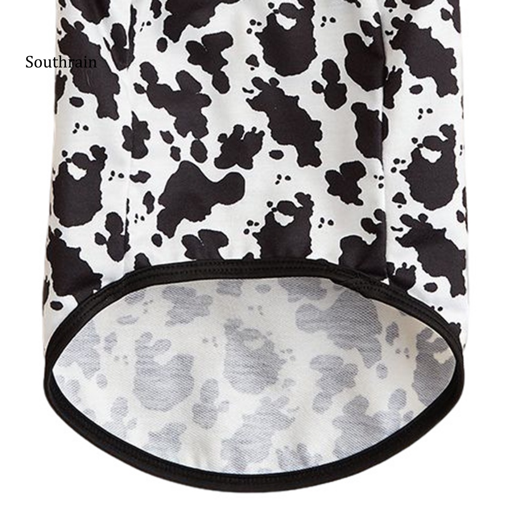 Áo Sweater Co Giãn Thoáng Khí In Họa Tiết Chấm Bi Đáng Yêu Cho Thú Cưng