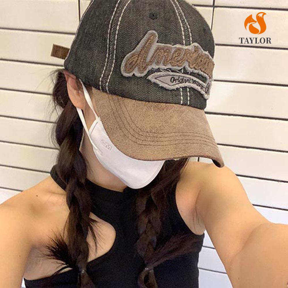 Mũ Lưỡi Trai Cotton Thêu Chữ TAYLOR1 Phong Cách Hiphop Đường Phố Hàn Quốc