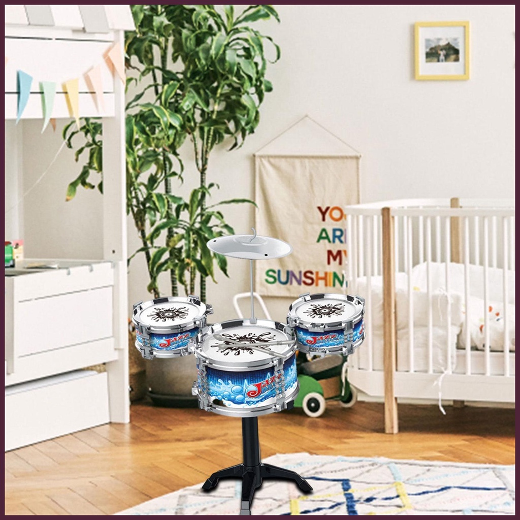 Bộ Trống Thiết Kế Khung Hỗ Trợ Chân Nhỏ Hỗ Trợ Học Chơi Và Khảm Đá Dành Cho Người Mới Bắt Đầu