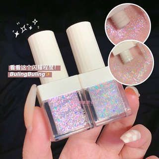 Gege bear Gege bear Crystal Dazzling Color Liquid Eyeshadow High Gloss Strobe Fine Glitter Pearlescent Sequin Liquid Eyeshadow-C
