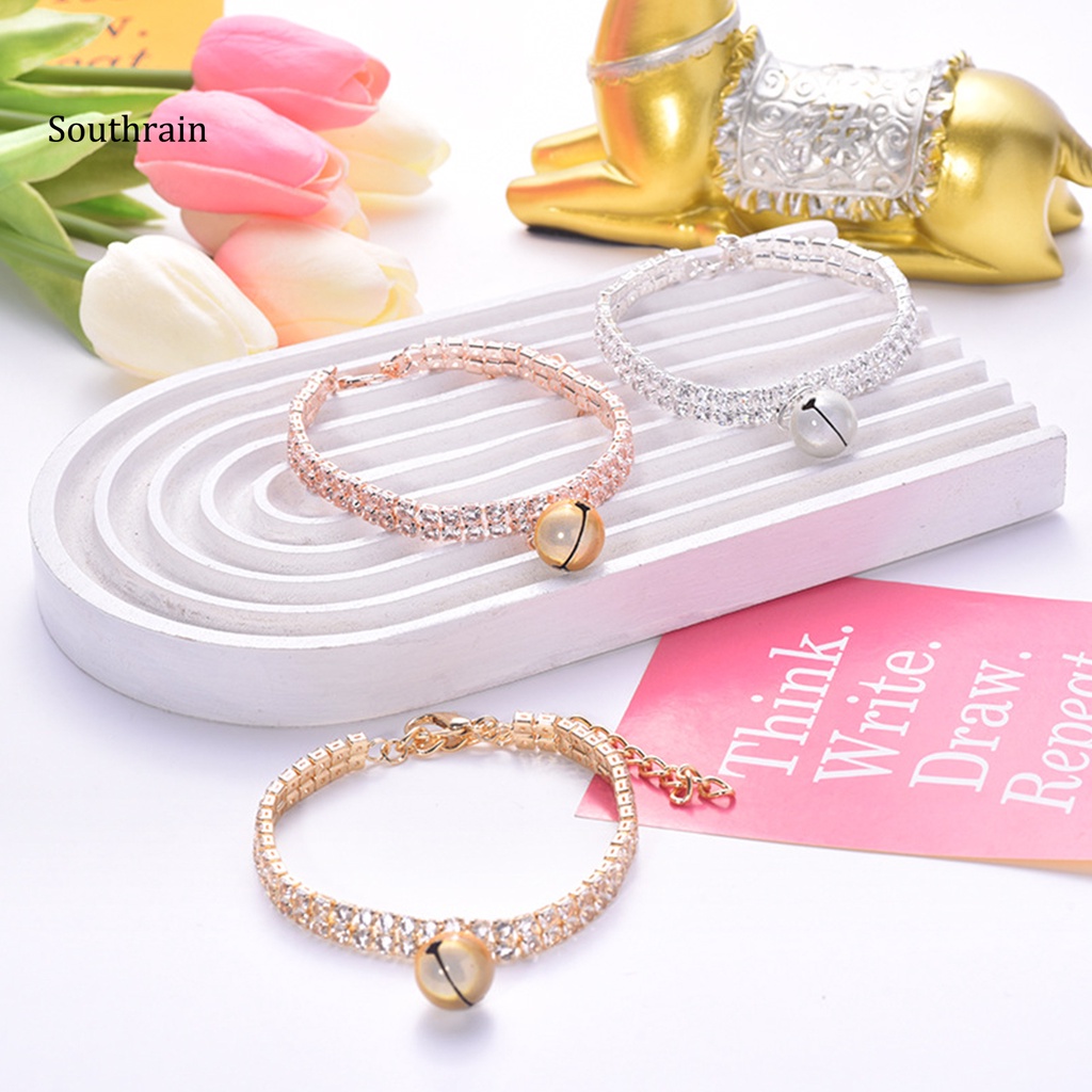 Vòng Cổ Đính Đá Sáng Bóng Thanh Lịch Dành Cho Thú Cưng