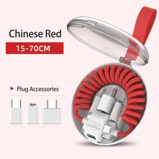 Dây cáp sạc 3 cổng usb 8pin type-c 3 trong 1 chuyên dụng cho điện thoại android