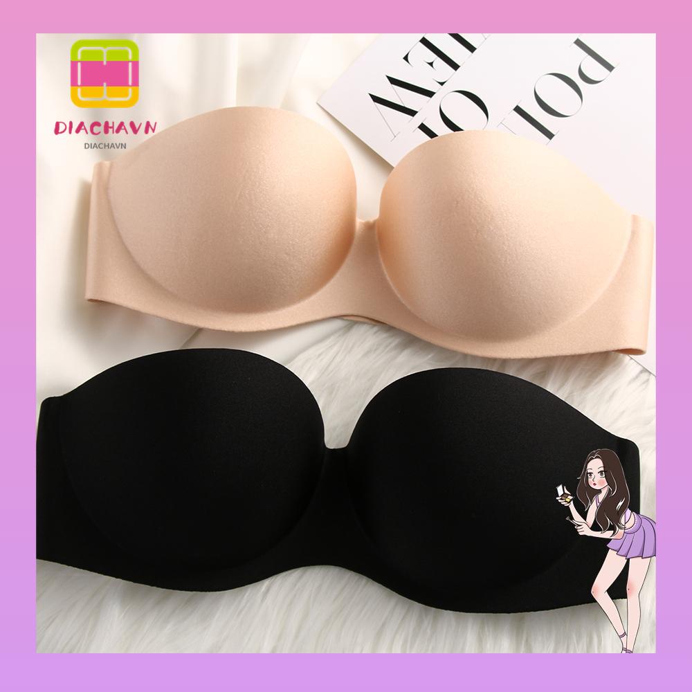 Áo Ngực 1 / 2 Cúp Không Dây Chống Trượt Thiết Kế Quyến Rũ Cho Nữ