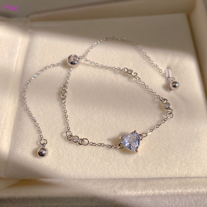 {Ffsd} Vòng Tay Đính Đá Zircon Lấp Lánh Sang Trọng Có Thể Điều Chỉnh Thời Trang Sáng Tạo Làm Quà Tặng Sinh Nhật Đám Cưới