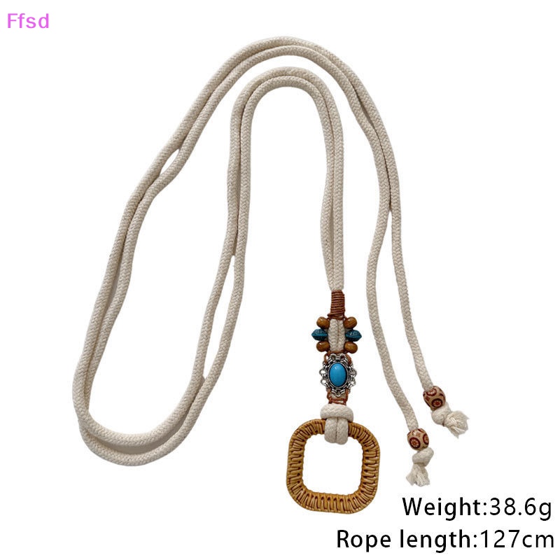 Thắt Lưng Bện Dây Có Khóa Tròn Phong Cách Vintage Cho Nữ