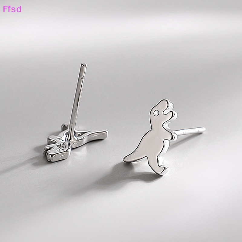 {Ffsd} Khuyên Tai Xỏ Hình Khủng Long Nhỏ Đơn Giản Thời Trang Nữ * Bán Chạy
