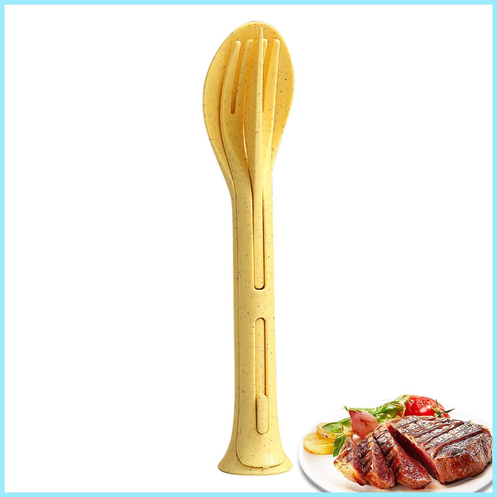 Bộ Dụng Cụ Ăn Uống 3 Trong 1 Có Thể Gấp Gọn Tiện Dụng Cho Cắm Trại