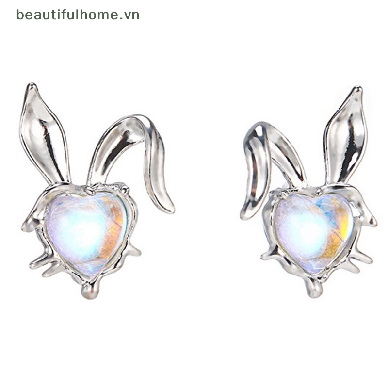 [beautifulhome] Bông Tai Dạng Kẹp Hình Thỏ Thanh Lịch Ngọt Ngào Cho Nữ [beauty]
