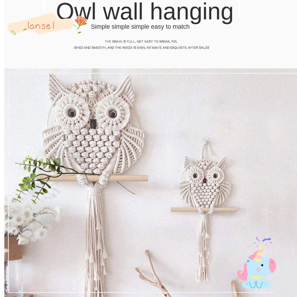 Dream Catcher Hình Cú Mèo Phong Cách Boho Độc Đáo