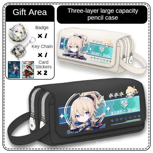 ★Genshin Impact★Túi Đựng Bút Sức Chứa Lớn Mẫu Mới 2023 Phong Cách Anime Scaramouche & Nilou Cho Học Sinh