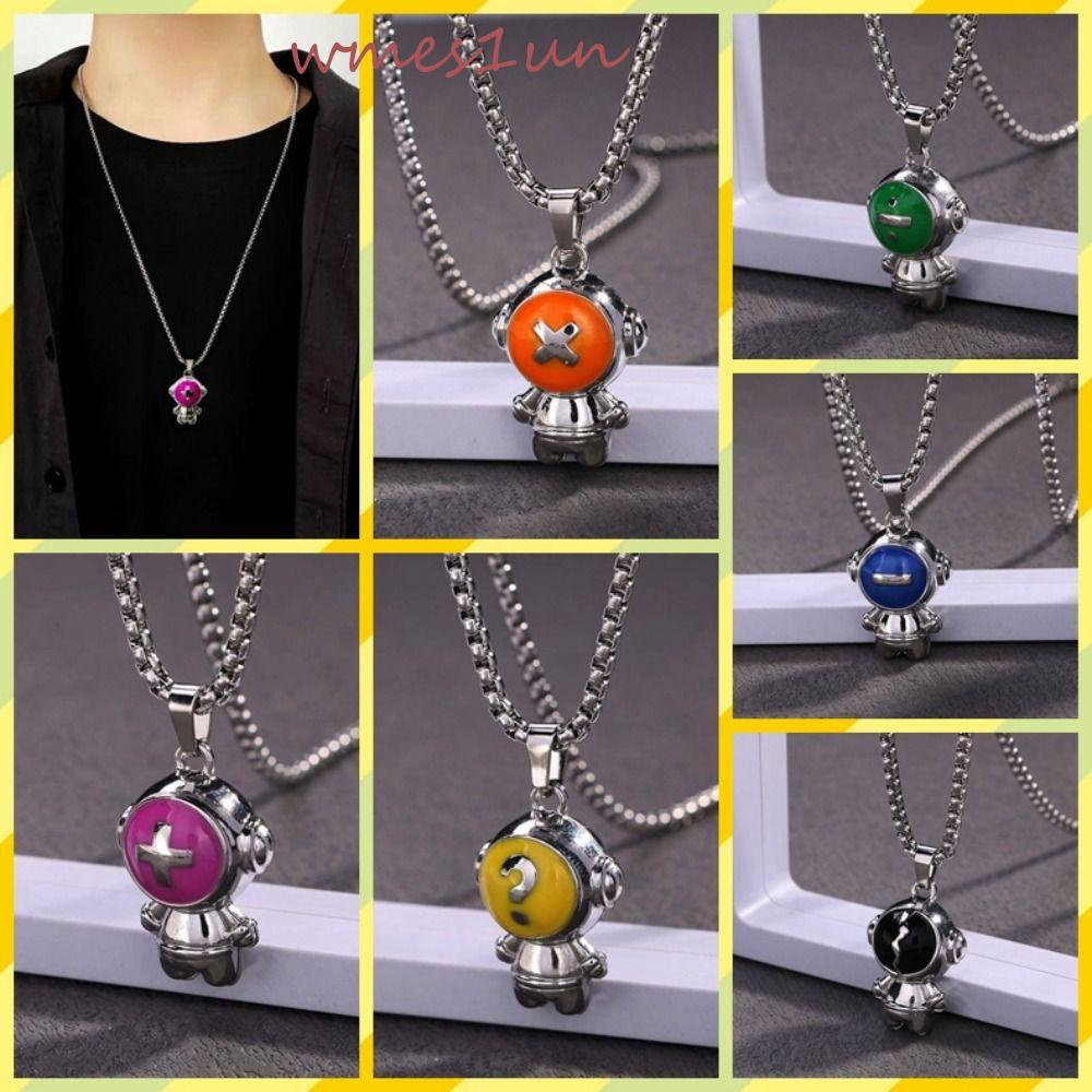 Vòng cổ Hợp Kim Mặt Hình Vũ Trụ Nhiều Màu Sắc Phong Cách Hàn Quốc WMES15H