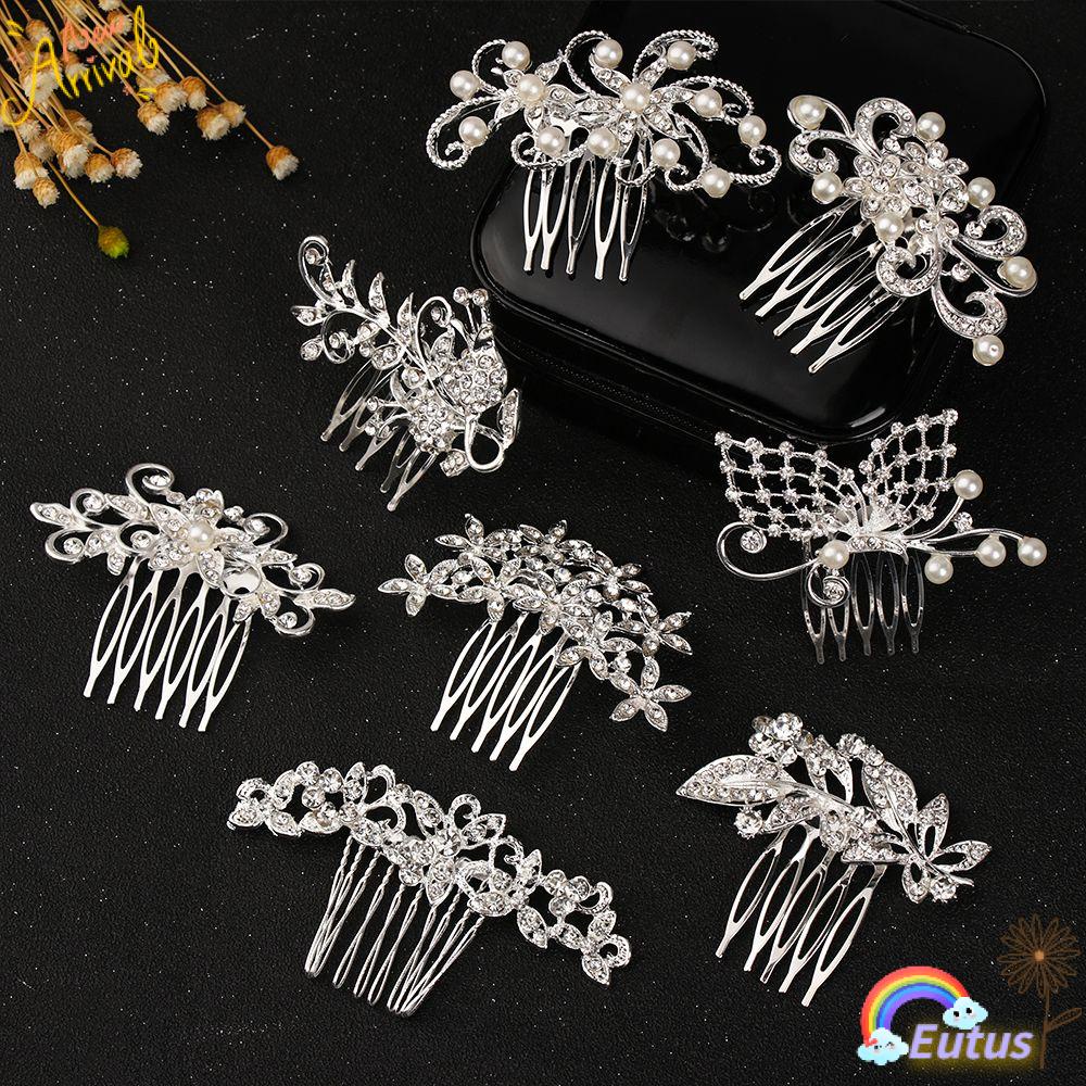Lược Cài Tóc Thiết Kế Xinh Xắn Cho Cô Dâu|Phụ Kiện Cài Tóc Trang Trí Đám Cưới