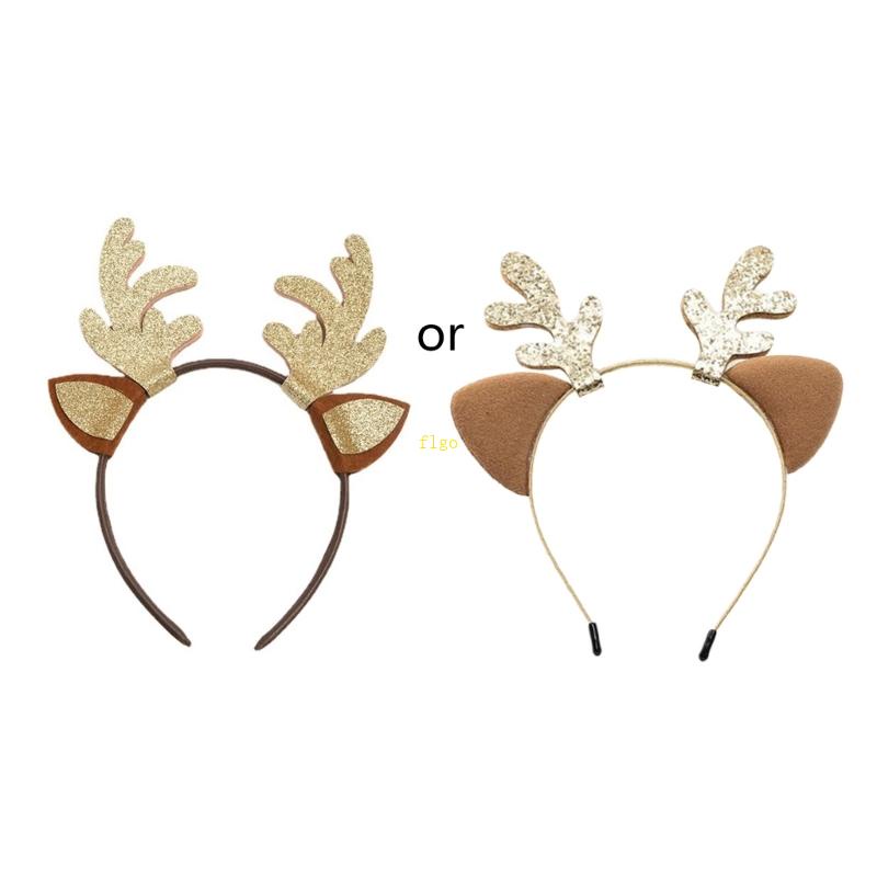 Băng Đô Cài Tóc Hình Sừng Tuần Lộc Giáng Sinh Năm Mới Cho Nữ
