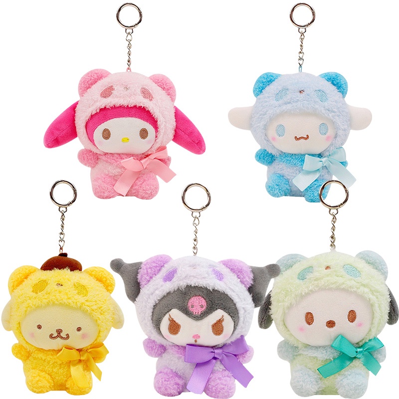 SANRIO Búp Bê Nhồi Bông Mềm Mại Hình Nhân Vật Hoạt Hình Kawali Kuromi Hello Kitty My Melody Cinnamoroll