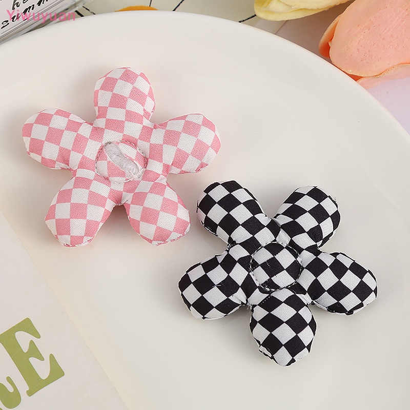 < Yiwuyuan > Mặt Dây Chuyền Hình Bông Hoa Năm Cánh Bằng Vải Cotton Làm Móc Khóa DIY Mới