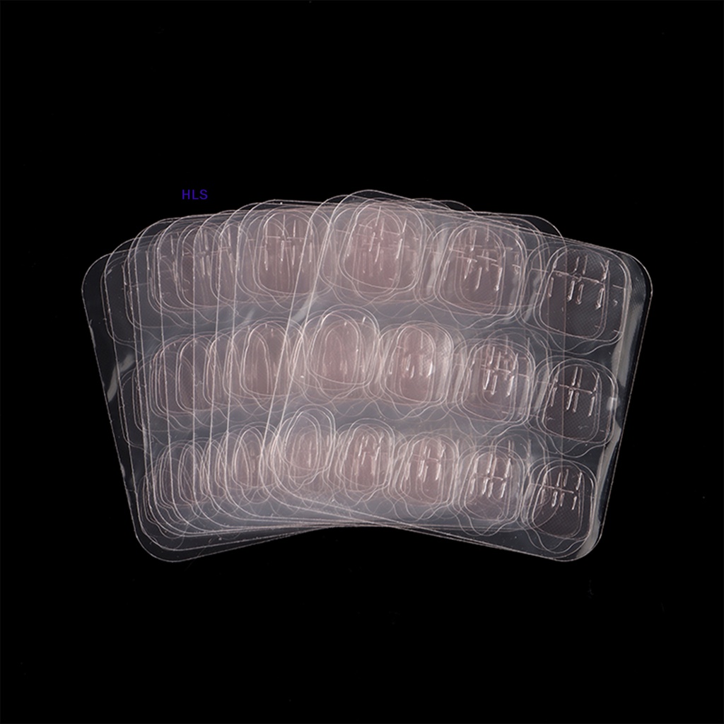 Set 12 / 24 Kẹp Hai Mặt Trong Suốt Tự Dính Dùng Để Cố Định Móng Giả