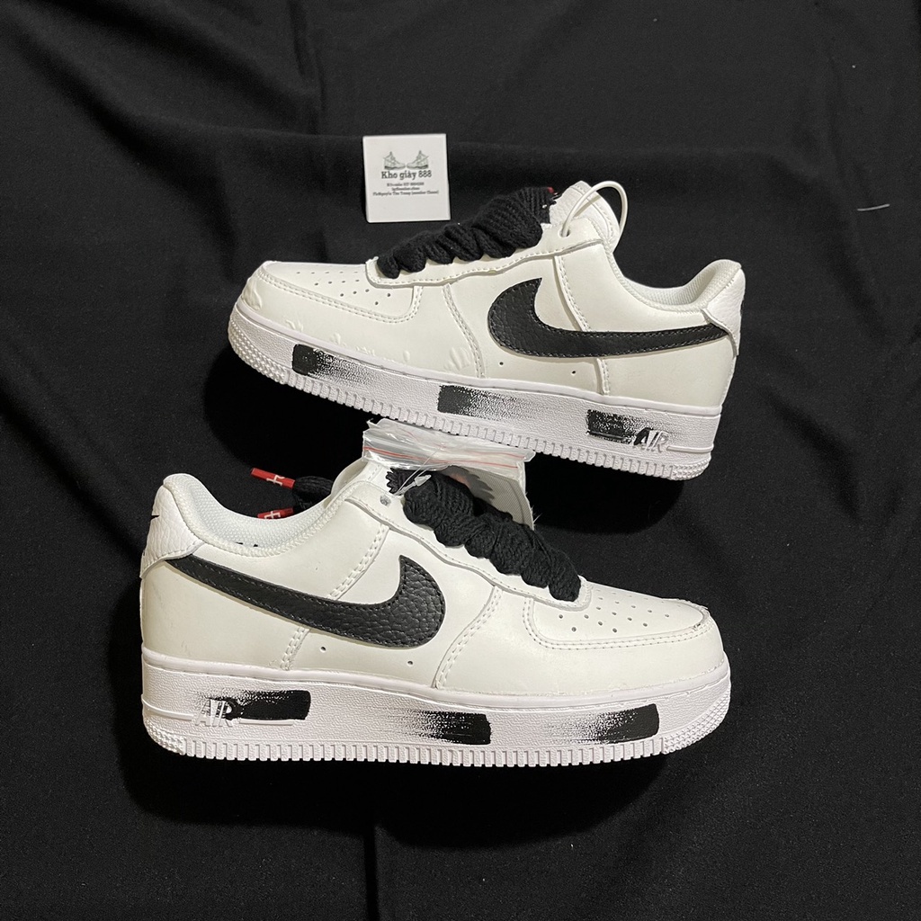 Giày thể thao AF1 trắng hoa cúc đế sơn, Giày sneaker AF1 hoa cúc nam nữ hàng 11 cao cấp Full Box