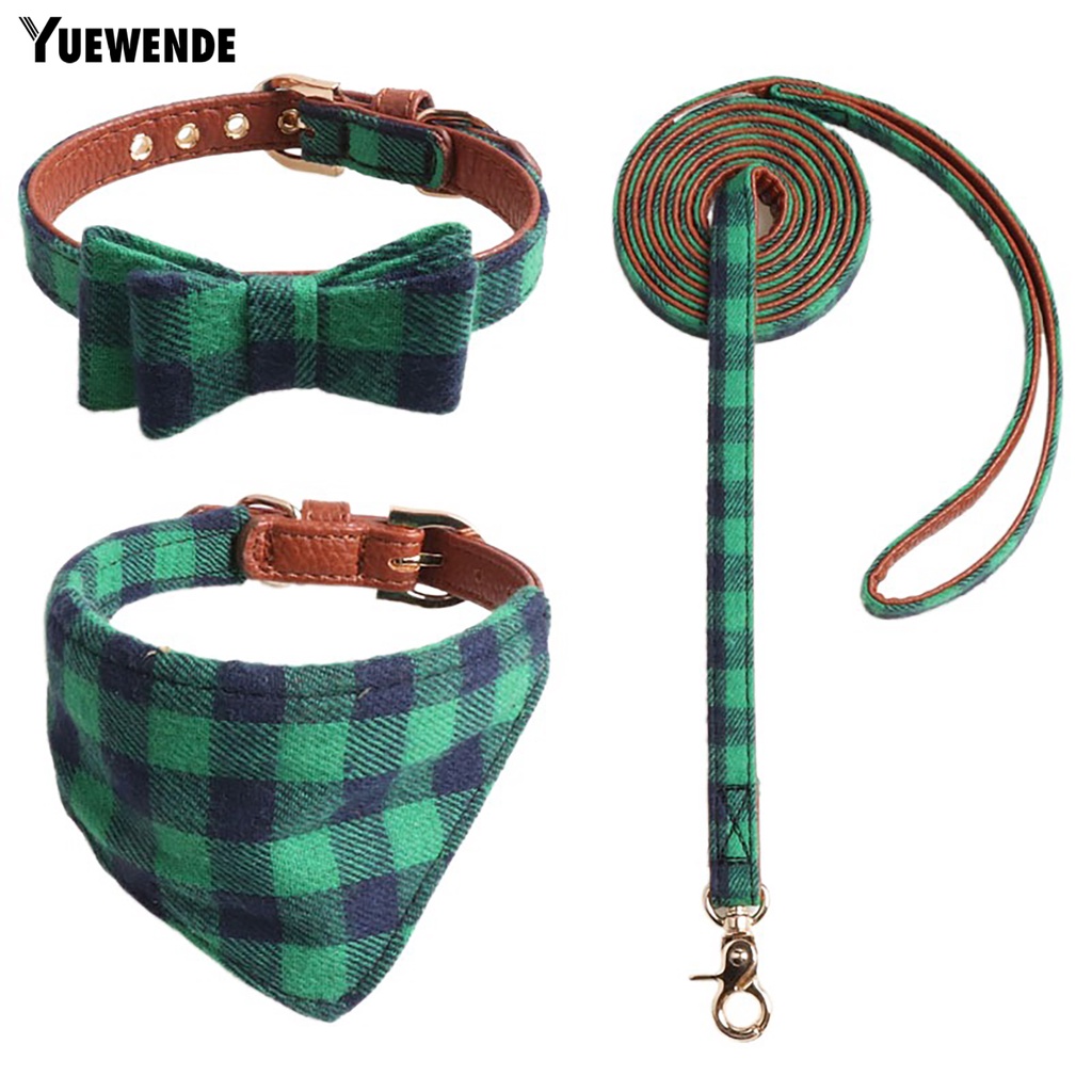 Bộ 3 Dây Dắt Thú Cưng Đi Dạo Họa Tiết Kẻ Sọc Phong Cách Vintage