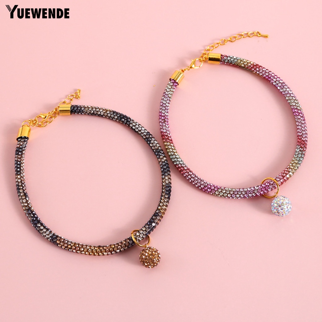 Vòng Cổ Nhiều Màu Sắc Đính Đá Cho Thú Cưng