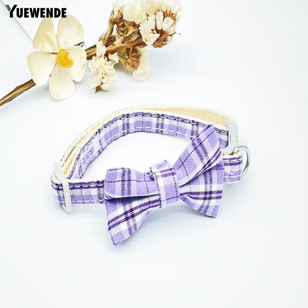 Vòng Cổ Bằng Vải Đính Nơ Chống Thoát Hiểm Cho Thú Cưng