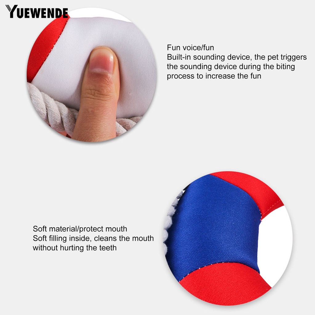 Yq.e Đồ Chơi Vòng Bơi Cotton Chống Cắn Làm Sạch Răng Cỡ Vừa Và Lớn Có Âm Thanh Dành Cho Cún Cưng