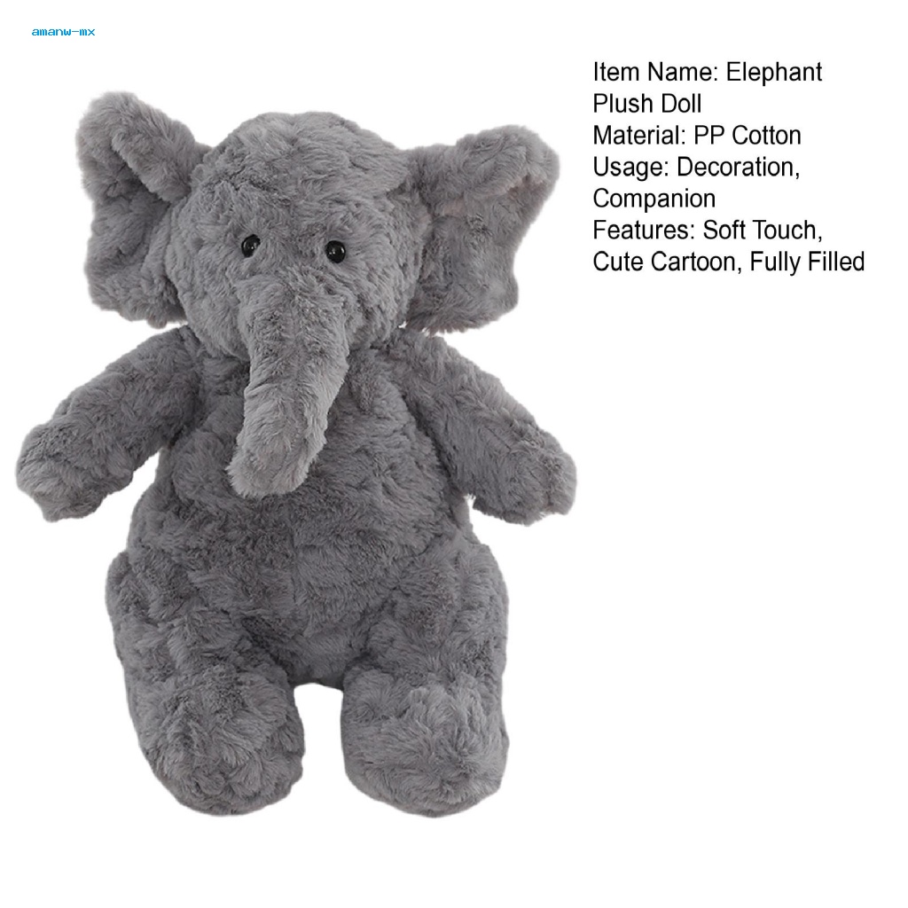 Thú Nhồi Bông Hình Voi 3D Đáng Yêu Trang Trí