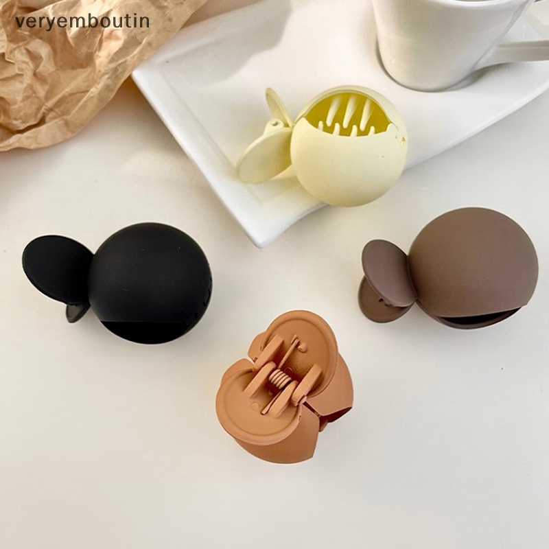 Kẹp Tóc Càng Cua Màu Trơn Cố Định Tóc Đuôi Ngựa Chất Lượng Cao Cho Nữ