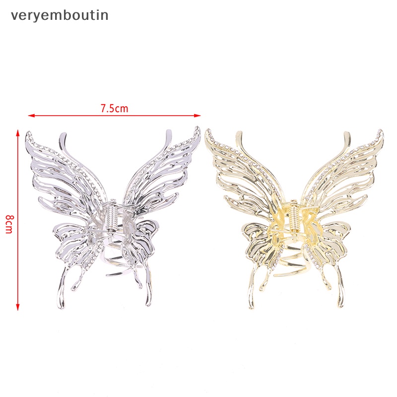 Kẹp Tóc Hình Bướm Bằng Kim Loại Thời Trang Dành Cho Nữ