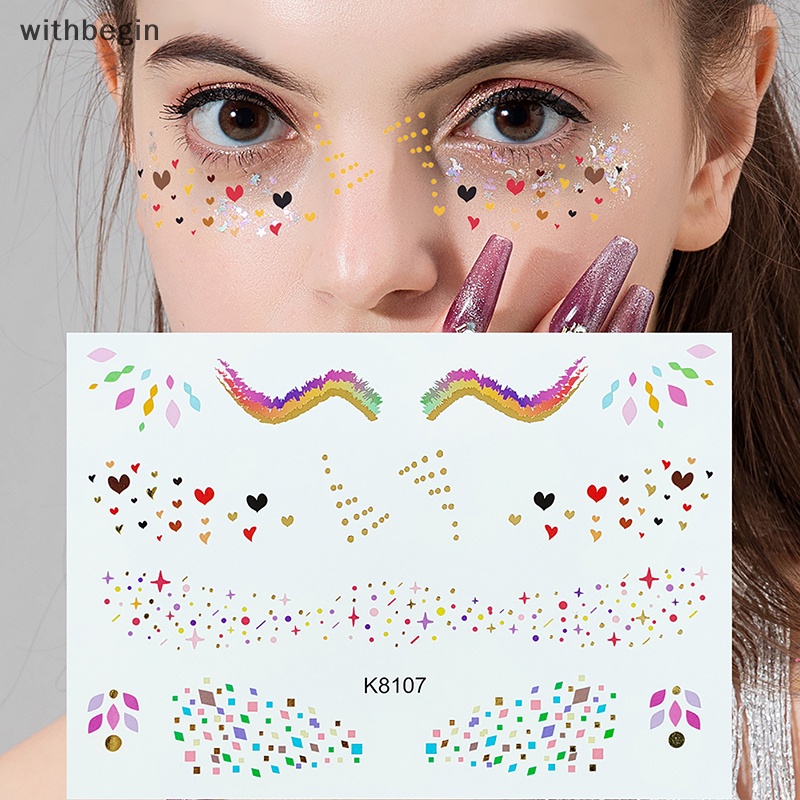 Bộ 4 Cặp Miếng Dán Đường Viền Mắt Dễ Thương Trang Điểm Lễ Hội