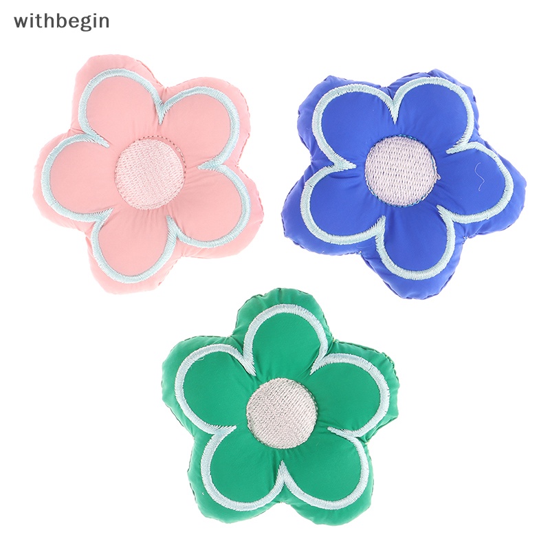 Móc Khóa Bông Cotton Dệt Kim Hình Hoa Dễ Thương Dùng Làm Quà Tặng Cho Cặp Đôi DIY