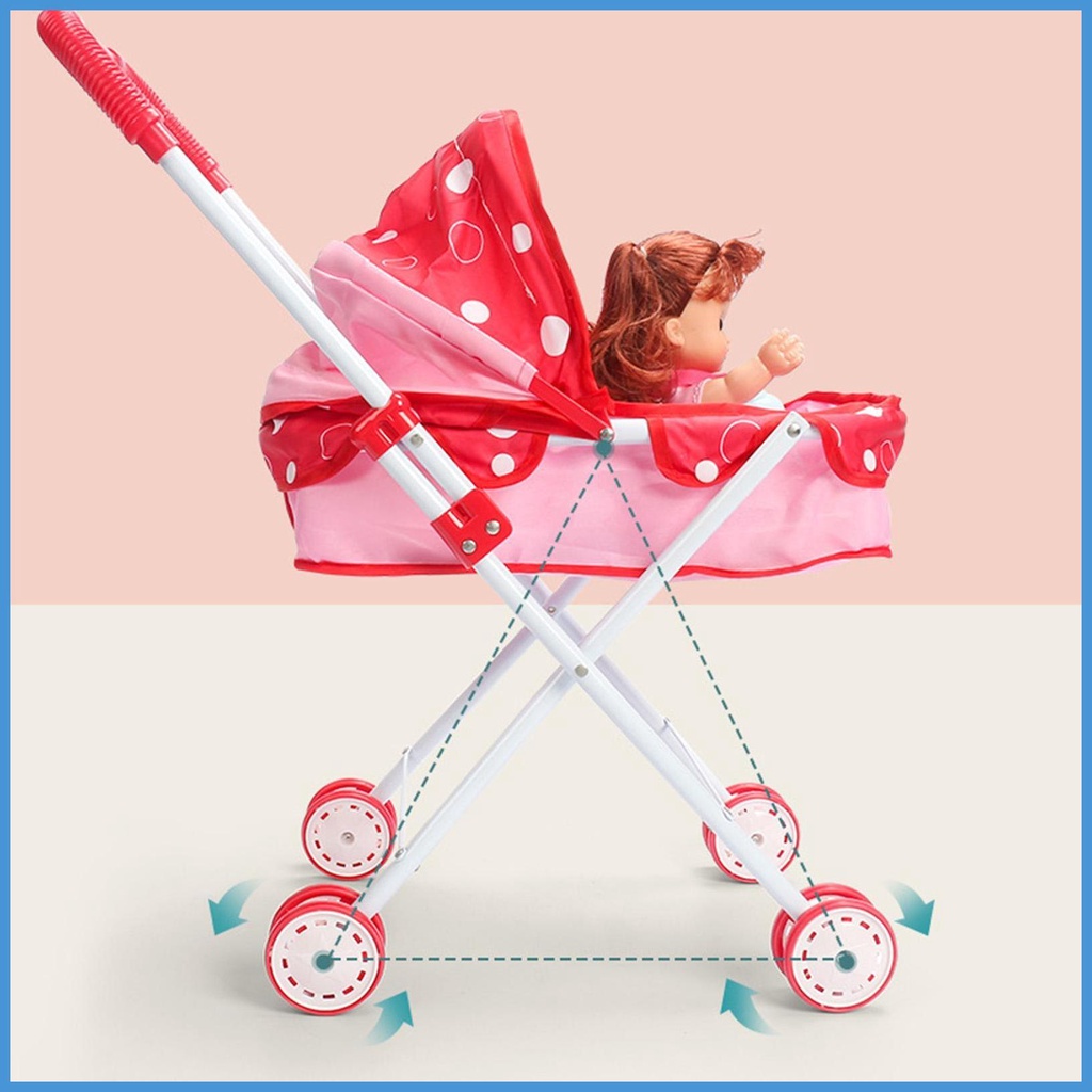 Xe Đẩy Búp Bê Đồ Chơi Mềm Mại Linh Hoạt Có Thể Tái Sử Dụng