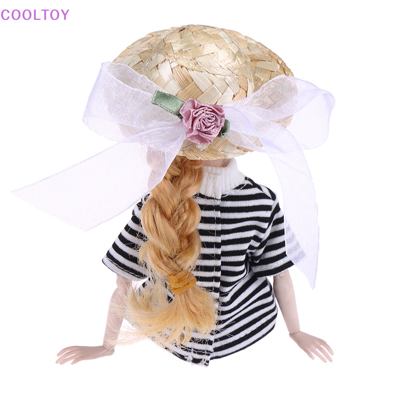 Nón Cối Đính Hoa Xinh Xắn Cho Nhà Búp Bê 30cm Tỉ Lệ 1 / 6